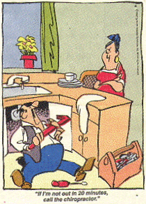 plumber needs a chiro